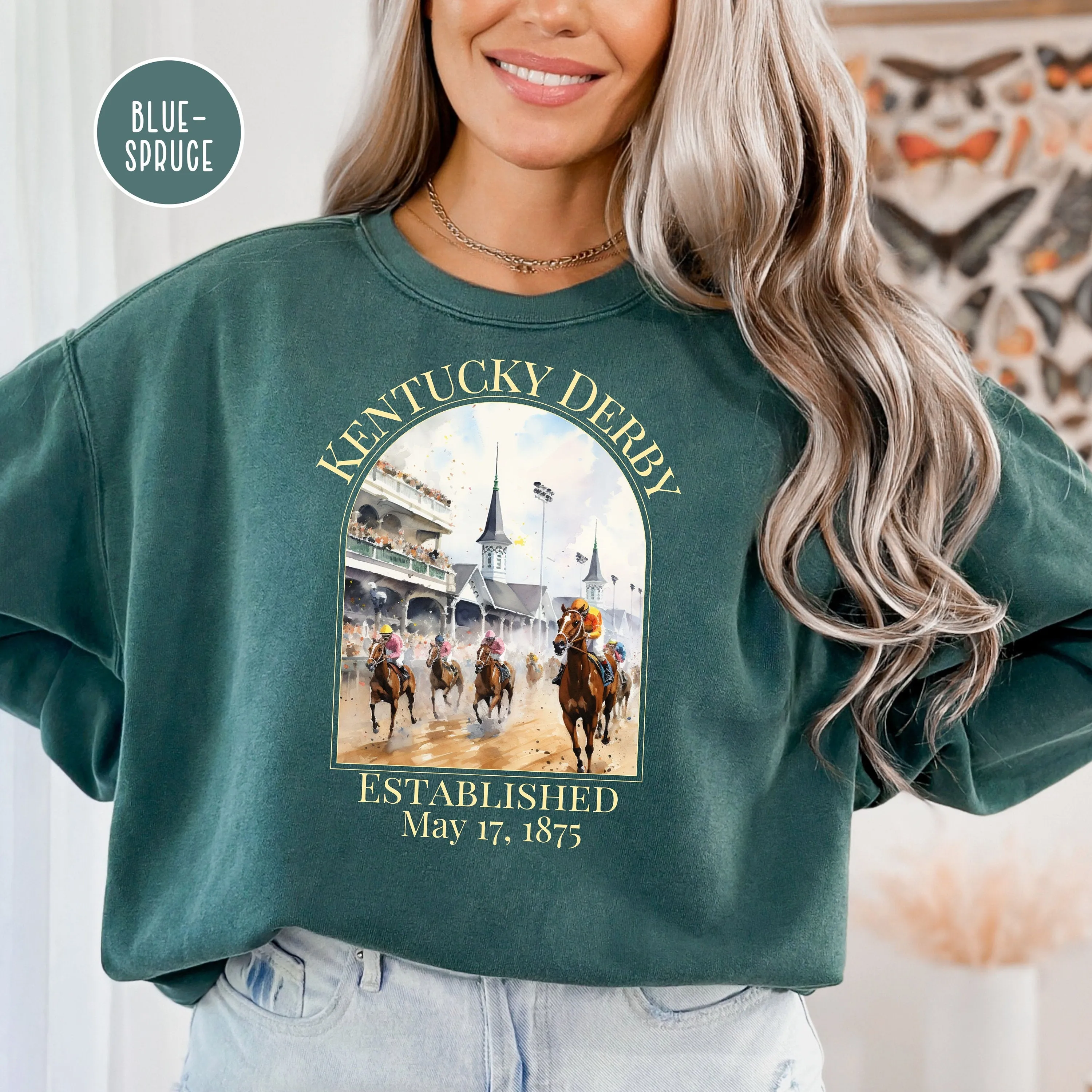 Kentucky Derby Race Comfort Colors® Sweatshirt