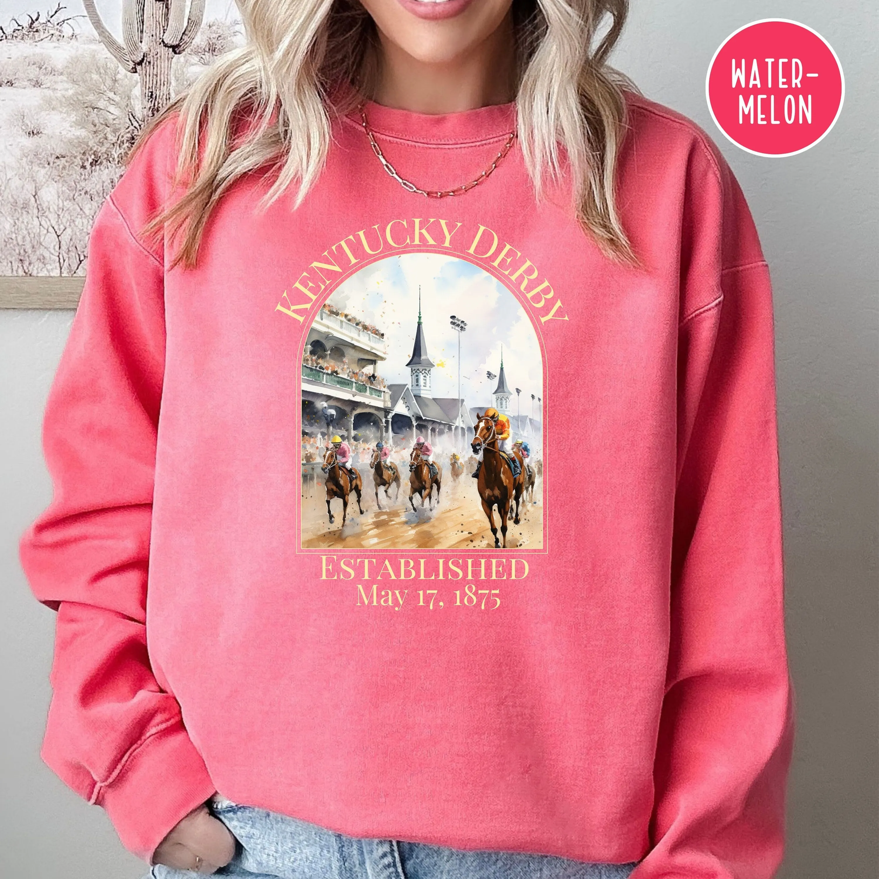 Kentucky Derby Race Comfort Colors® Sweatshirt