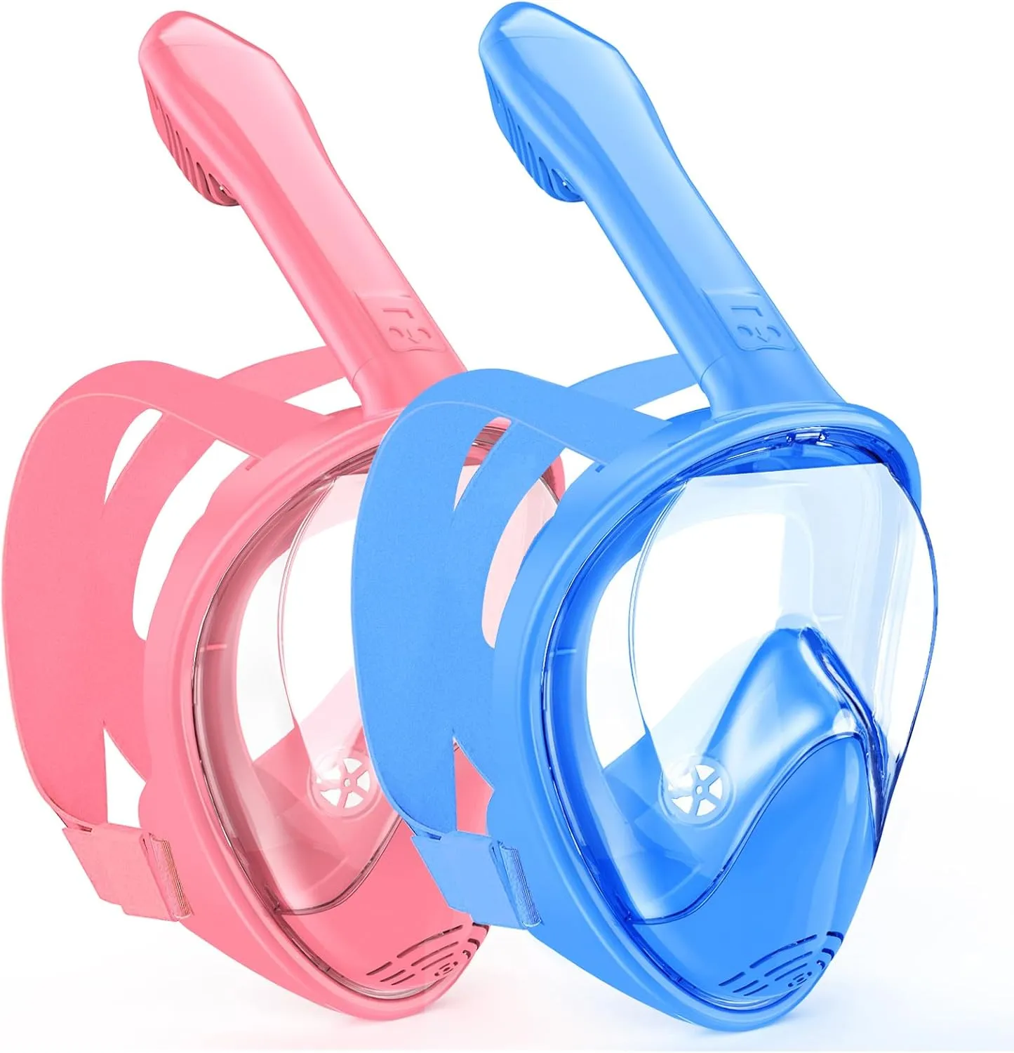 Kids Snorkel Mask Full Face, Snorkeling Gear for Kids 2-14 with Camera Mount, 180 Degree Panoramic View Snorkeling Set Anti-Fog Anti-Leak