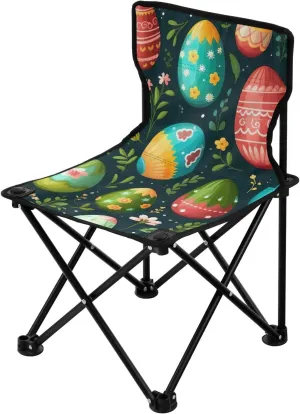 Kigai Folding Camping Chair Heavy Duty Chair Ultralight Compact Portable Beach Chair for Outdoor Camp, Hiking, Travel, Beach, Sporting Event and Picnic, Easter Egg