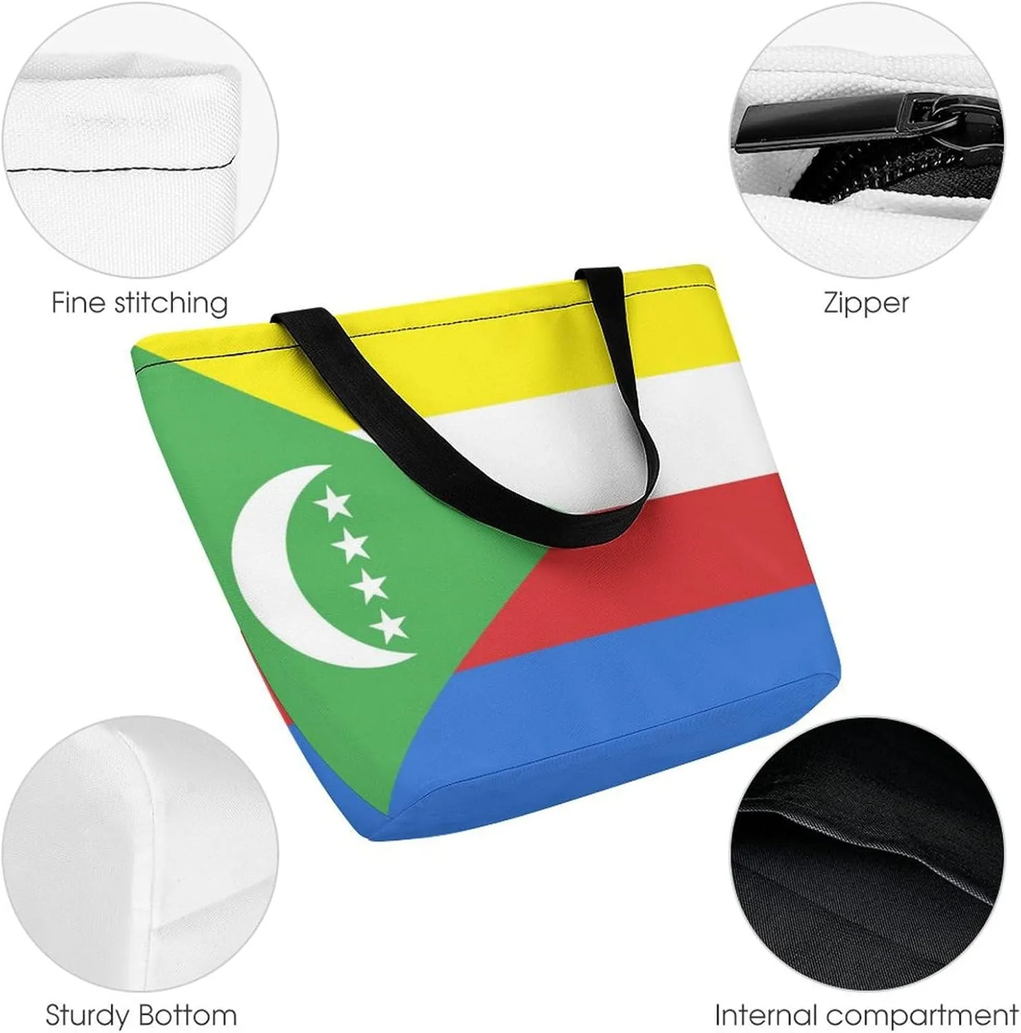 KiRYu Trendy British Antarctic Territory Flag Women's Large Shoulder Bag Perfect for Daily Errands and Shopping