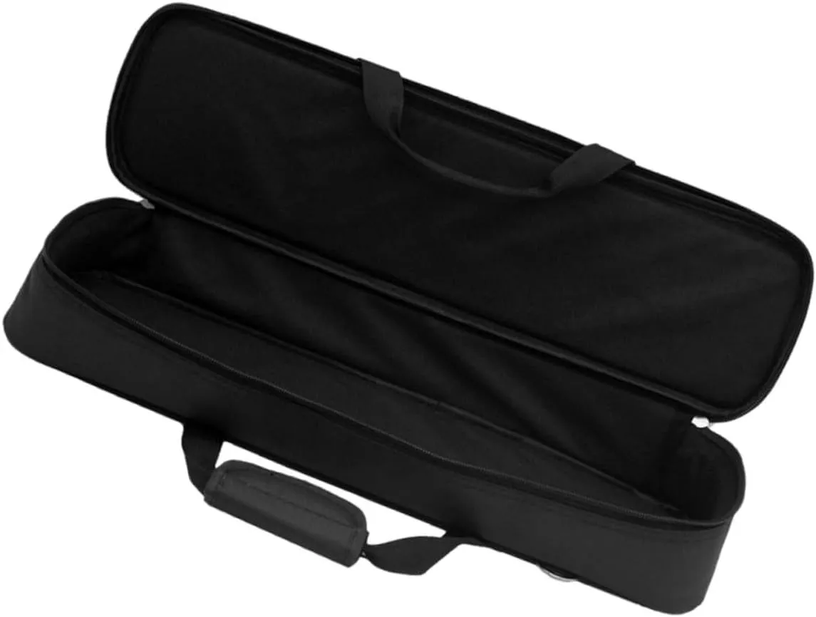Kisangel 17Holes Thick Oxford Cloth Flute Case with Lining Shoulder Strap Handheld Design Fit for Various Flute Models Secure Musical Instrument Storage