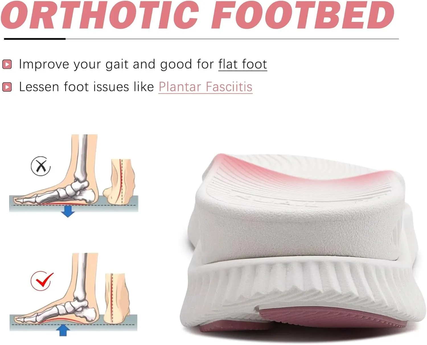 KuaiLu Womens Orthopedic Walking Sandals Ladies Recovery Sport Thick Athletic Cushion Outdoor Hiking Water Sandles Adjustable Strap Sandals with Comfortable Plantar Fasciitis Arch Support