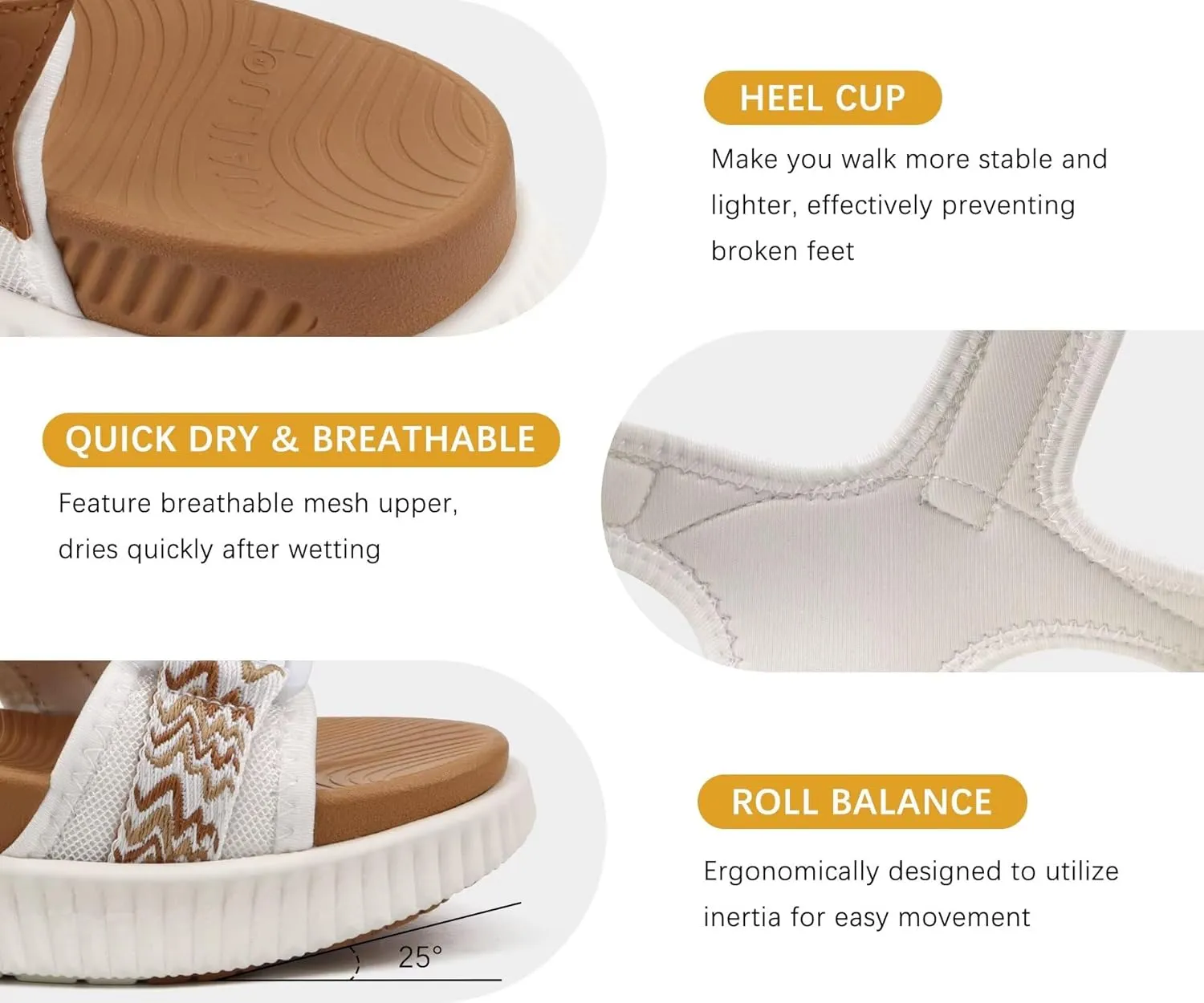 KuaiLu Womens Orthopedic Walking Sandals Recovery Sport Outdoor Hiking Water Sandles Thick Athletic Cushion Adjustable Strap Sandals with Comfortable Plantar Fasciitis Arch Support