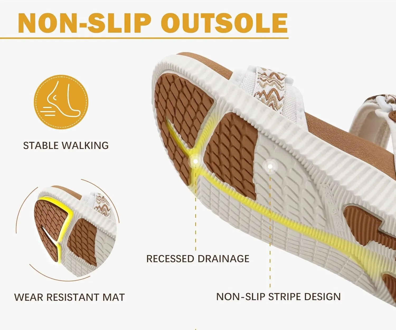 KuaiLu Womens Orthopedic Walking Sandals Recovery Sport Outdoor Hiking Water Sandles Thick Athletic Cushion Adjustable Strap Sandals with Comfortable Plantar Fasciitis Arch Support