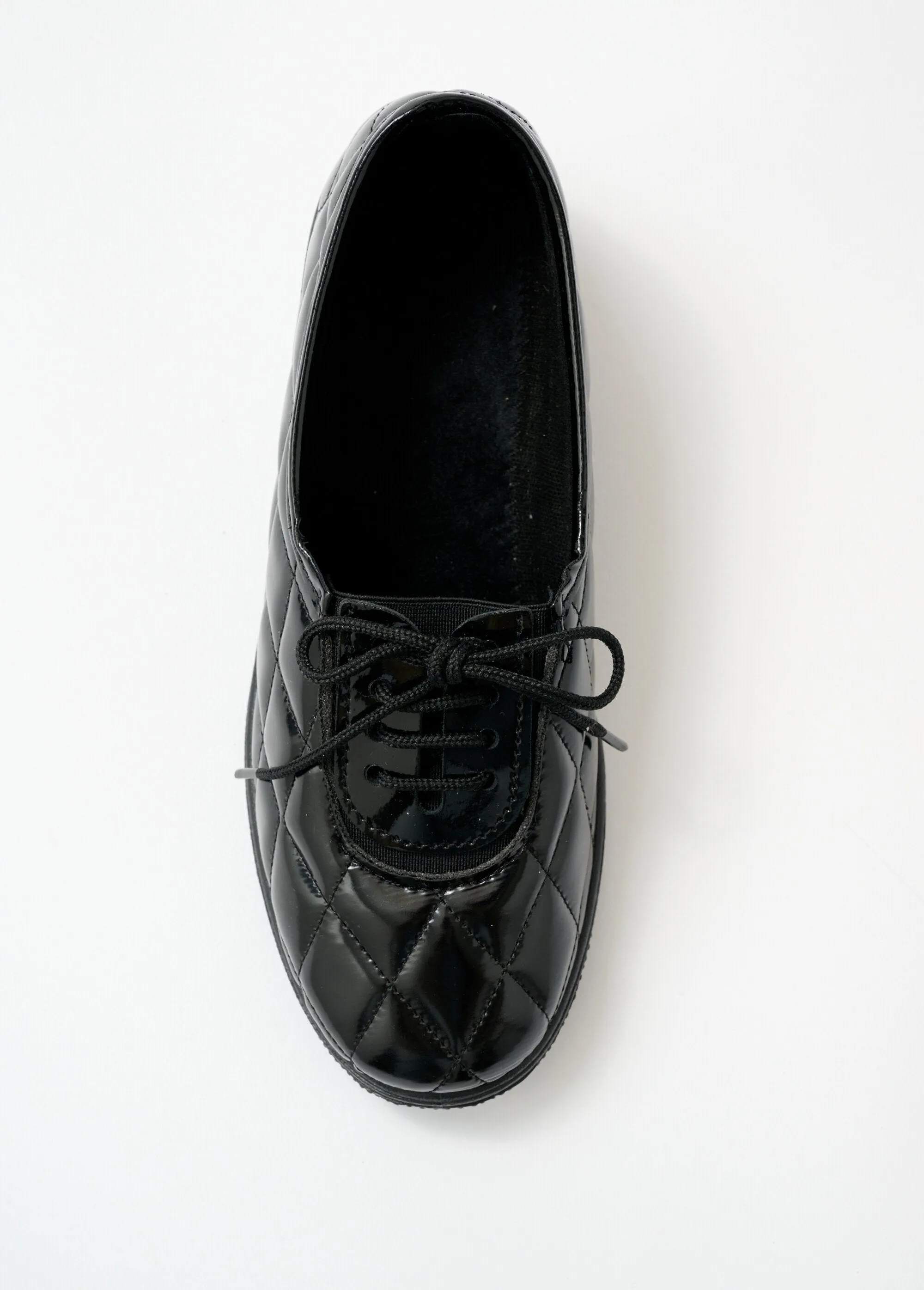 Lace-up effect elasticated comfort width derby