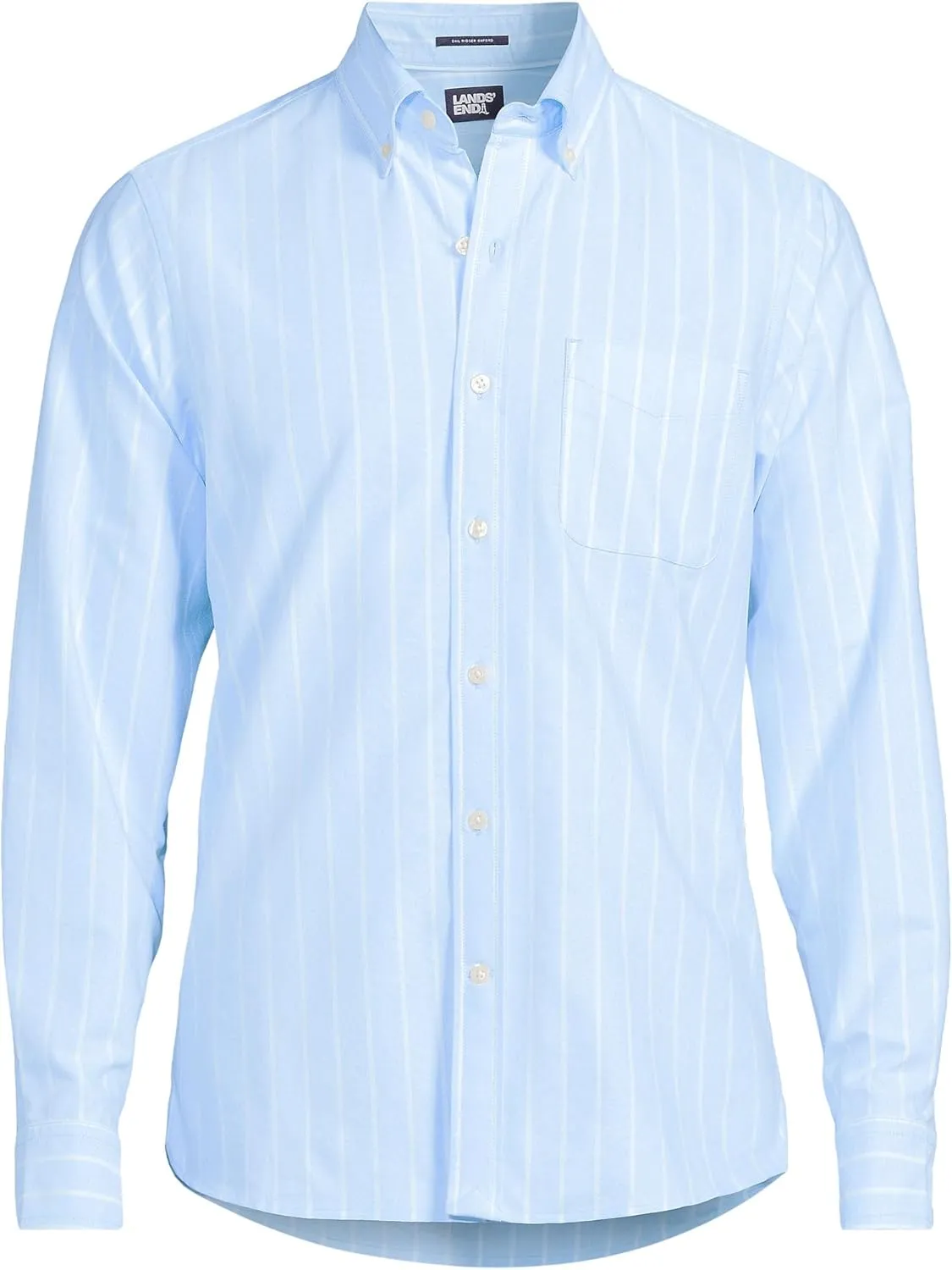 Lands' End Men's Traditional Fit Comfort-First Sail Rigger Oxford Shirt