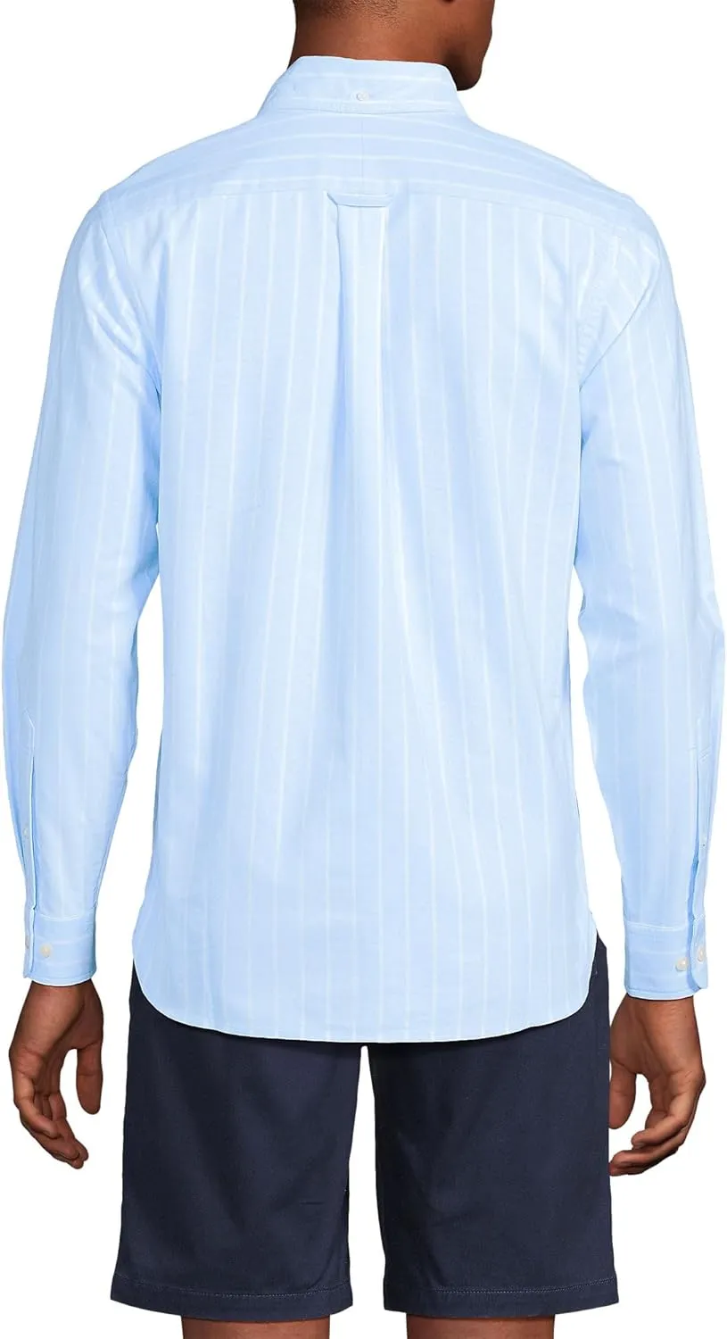 Lands' End Men's Traditional Fit Comfort-First Sail Rigger Oxford Shirt