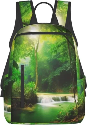 Laptop Backpack 14.7 Inch with Compartment Natural scenery Laptop Bag Lightweight Casual Daypack for Travel