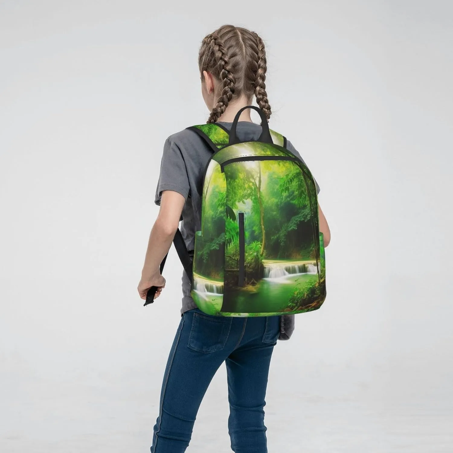Laptop Backpack 14.7 Inch with Compartment Natural scenery Laptop Bag Lightweight Casual Daypack for Travel