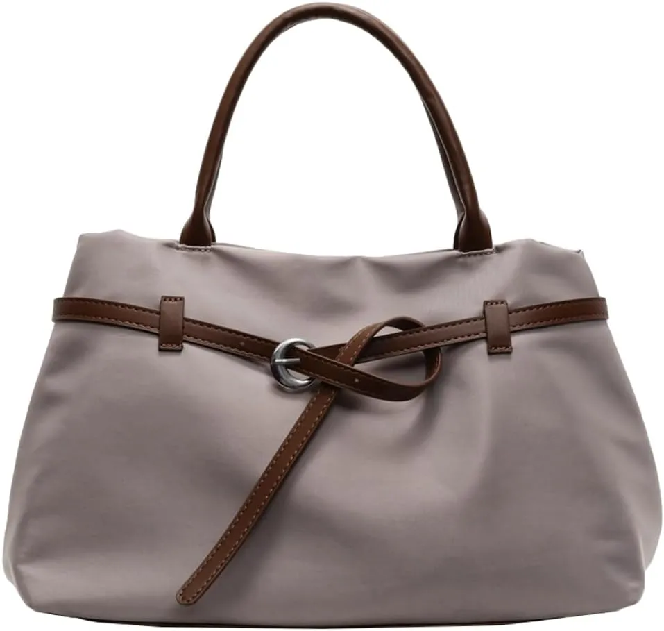 Large Capacity Belt Solid Tote Bag for Women Durable Outdoor Shoulder Bag Practical Work Holiday Underarm Bags 2025