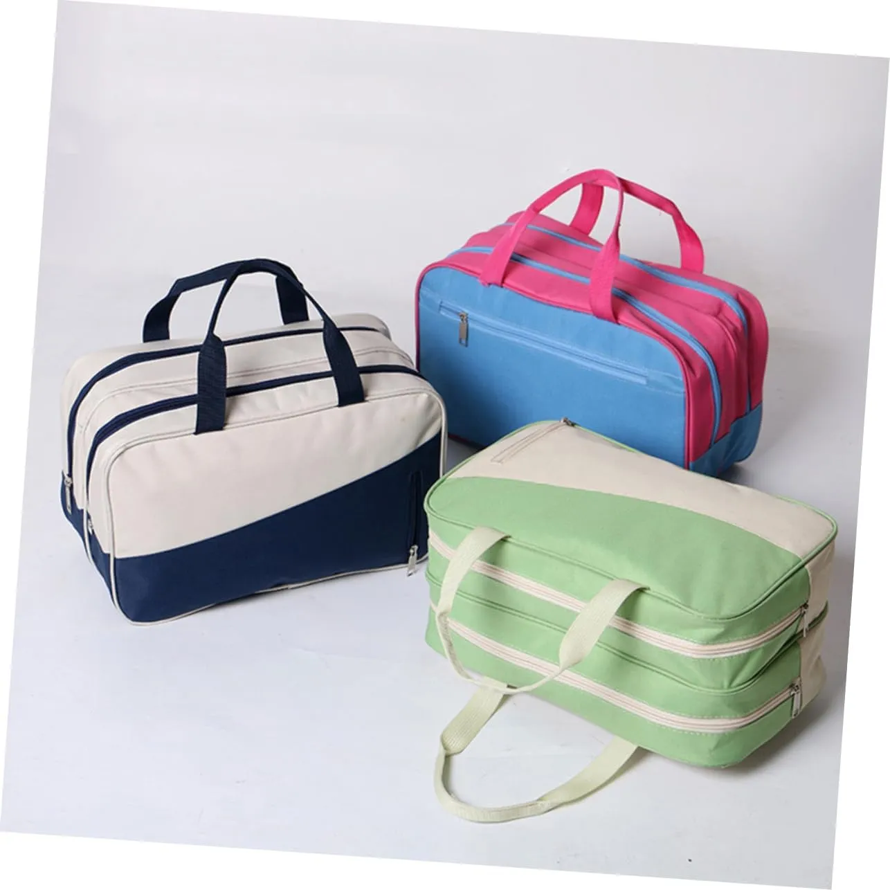 Large Capacity Waterproof Sports Bag for Gym Swim Bag Wet Dry Compartment Oxford Fabric Smooth Zipper