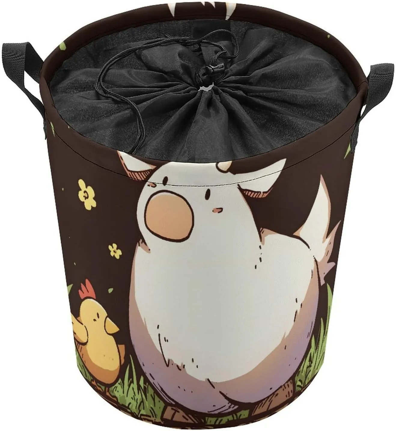 Laundry Hampers, Large Drawstring Laundry Bag, Removable Laundry Bags, Collapsible Storage Bin with Handles for Home Organization, Kids Room, Nursery Art