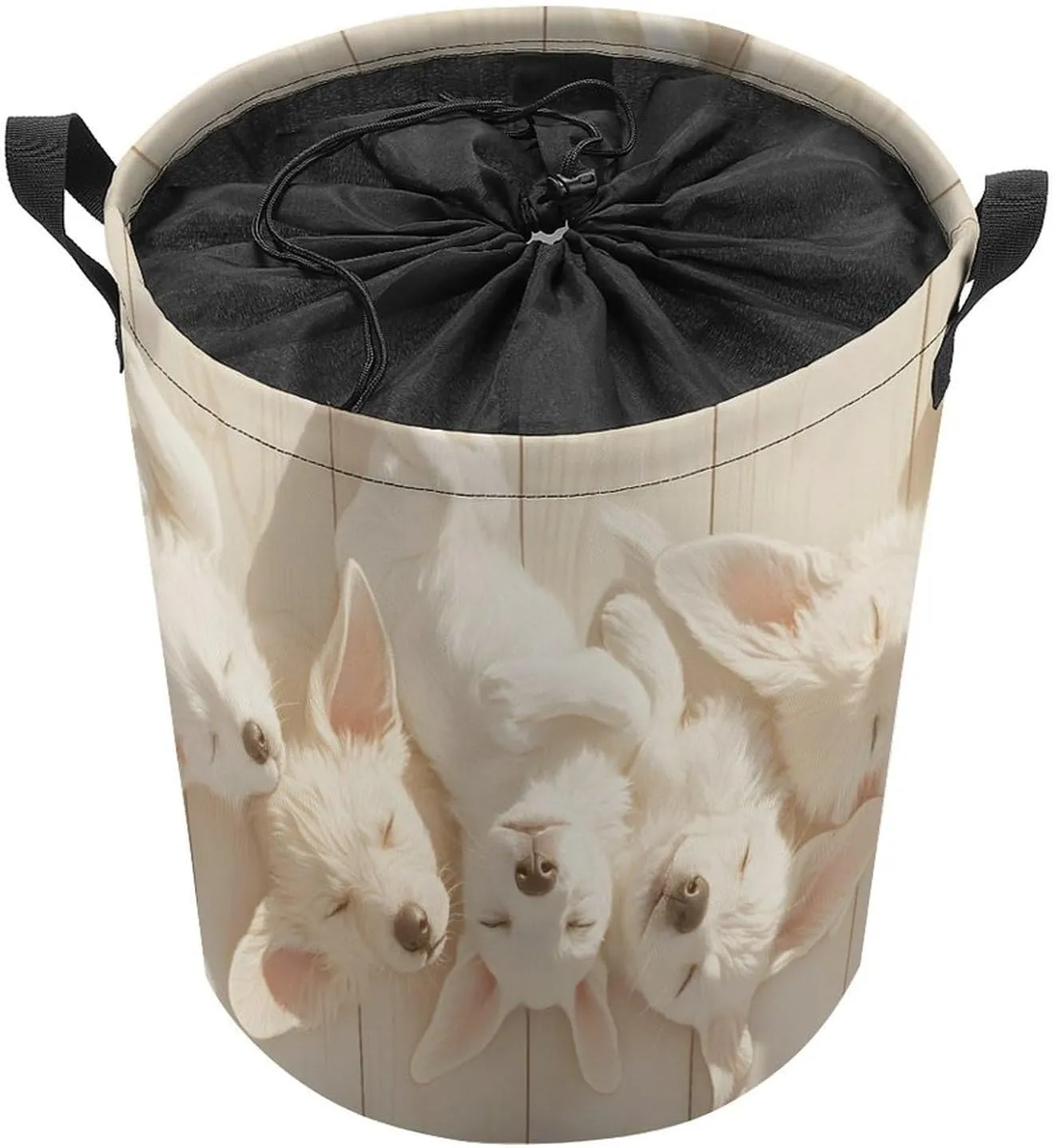 Laundry Hampers, Large Drawstring Laundry Bag, Removable Laundry Bags, Collapsible Storage Bin with Handles for Home Organization, Kids Room, Nursery Mythical Creature