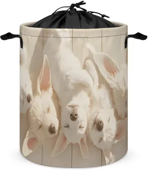 Laundry Hampers, Large Drawstring Laundry Bag, Removable Laundry Bags, Collapsible Storage Bin with Handles for Home Organization, Kids Room, Nursery Mythical Creature