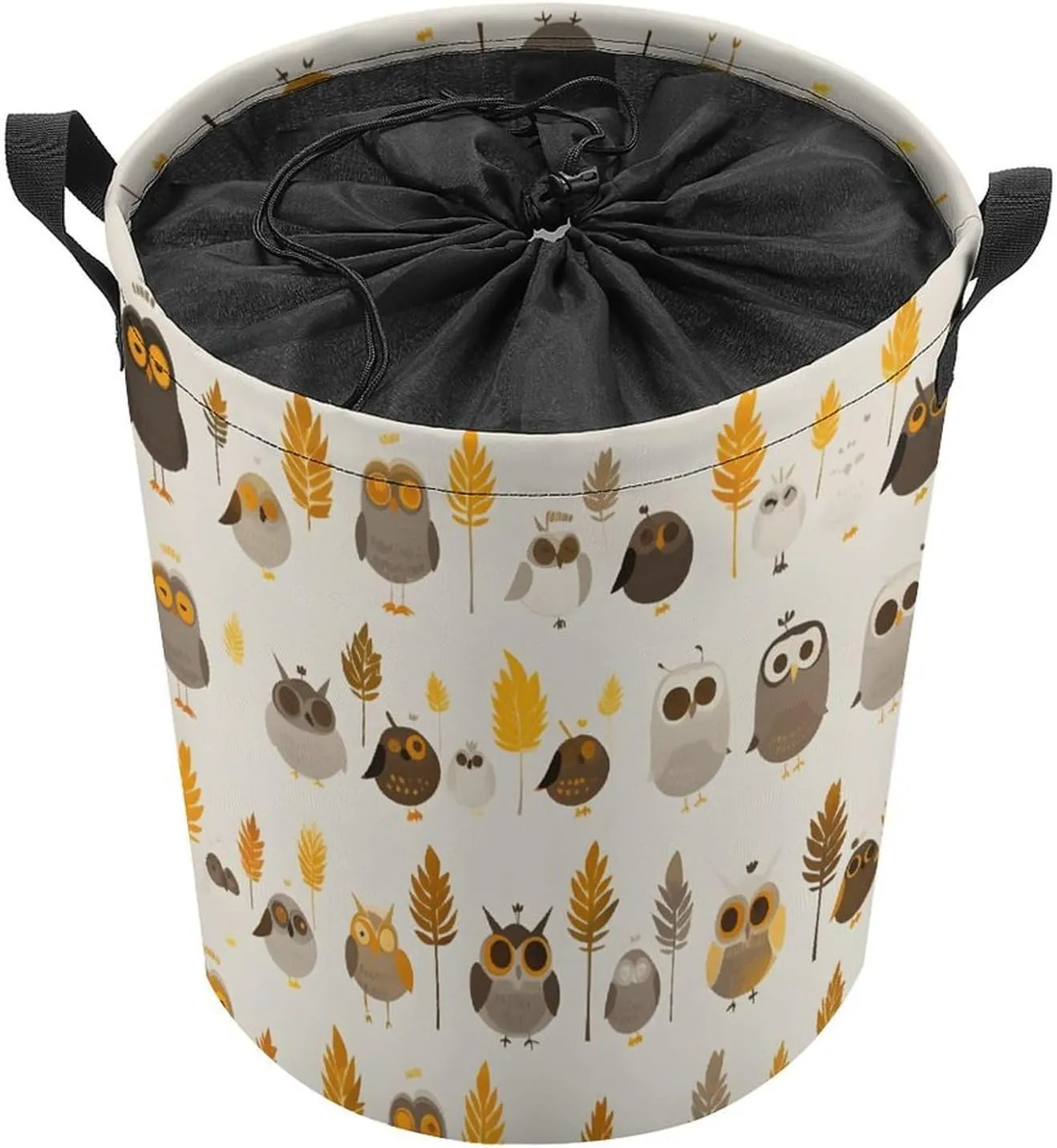 Laundry Hampers, Large Drawstring Laundry Bag, Removable Laundry Bags, Collapsible Storage Bin with Handles for Home Organization, Kids Room, Nursery Orange