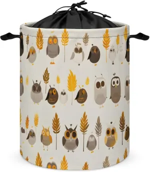 Laundry Hampers, Large Drawstring Laundry Bag, Removable Laundry Bags, Collapsible Storage Bin with Handles for Home Organization, Kids Room, Nursery Orange