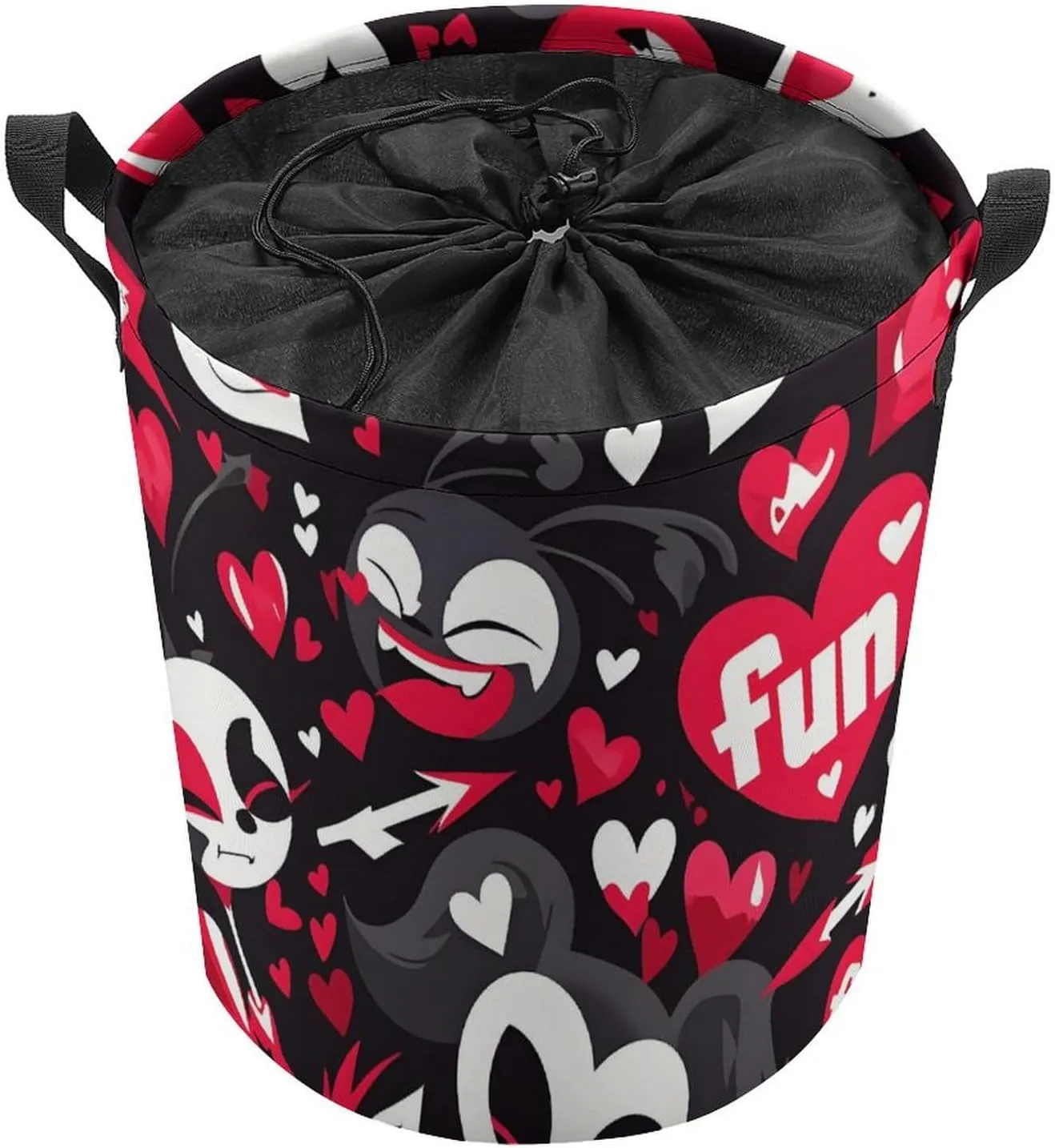Laundry Hampers, Large Drawstring Laundry Bag, Removable Laundry Bags, Collapsible Storage Bin with Handles for Home Organization, Kids Room, Nursery Pattern