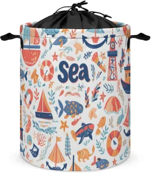 Laundry Hampers, Large Drawstring Laundry Bag, Removable Laundry Bags, Collapsible Storage Bin with Handles for Home Organization, Kids Room, Nursery Textile