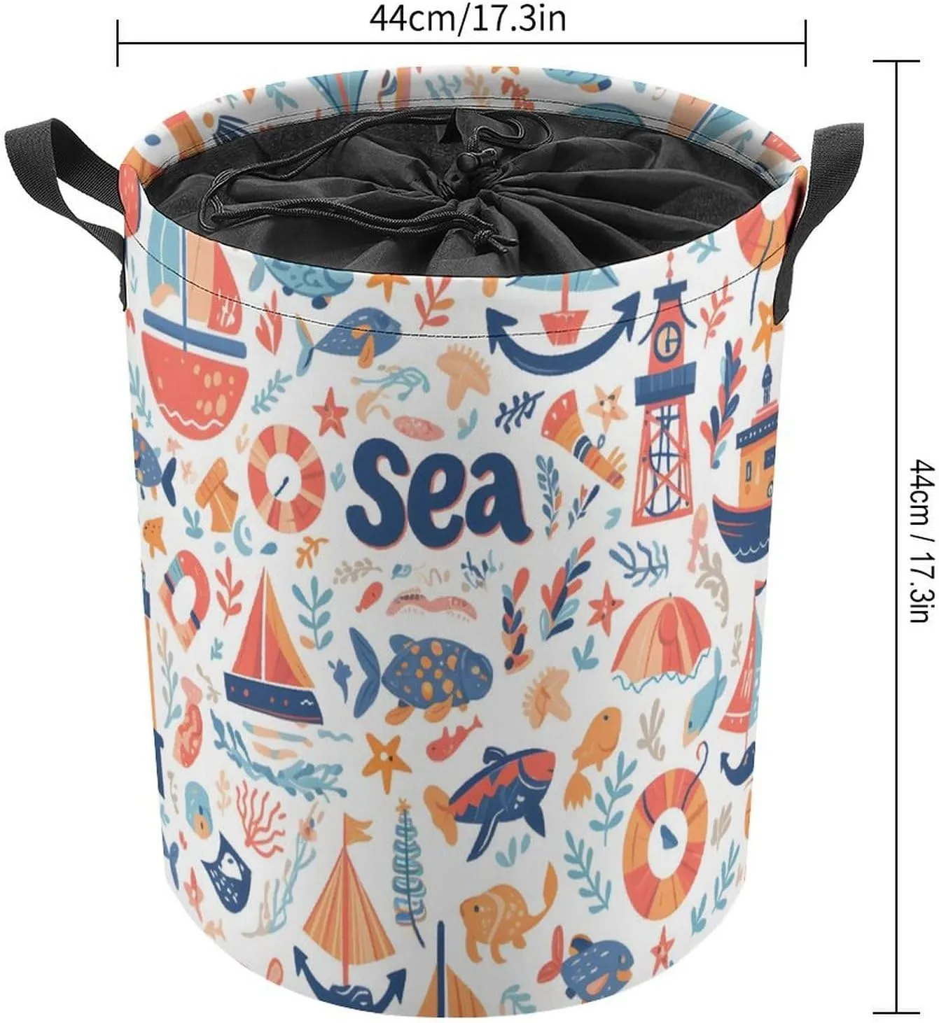 Laundry Hampers, Large Drawstring Laundry Bag, Removable Laundry Bags, Collapsible Storage Bin with Handles for Home Organization, Kids Room, Nursery Textile