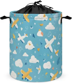 Laundry Hampers, Large Drawstring Laundry Bag, Removable Laundry Bags, Collapsible Storage Bin with Handles for Home Organization, Kids Room, Nursery Vertebrate