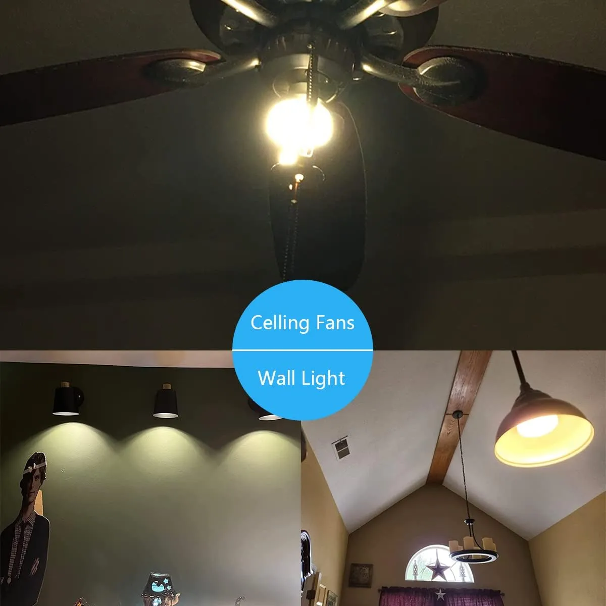 LED Puck Light Bulb with E26 Screw, Mini Flat Light Bulb, 10W Equivalent CFL 75W, Dimmable, 1100LM, 3000K, E26 Medium Base, ETL Listed, Low Profile Squat Bulbs for Home Fixture. (3000K, 2 Pack)
