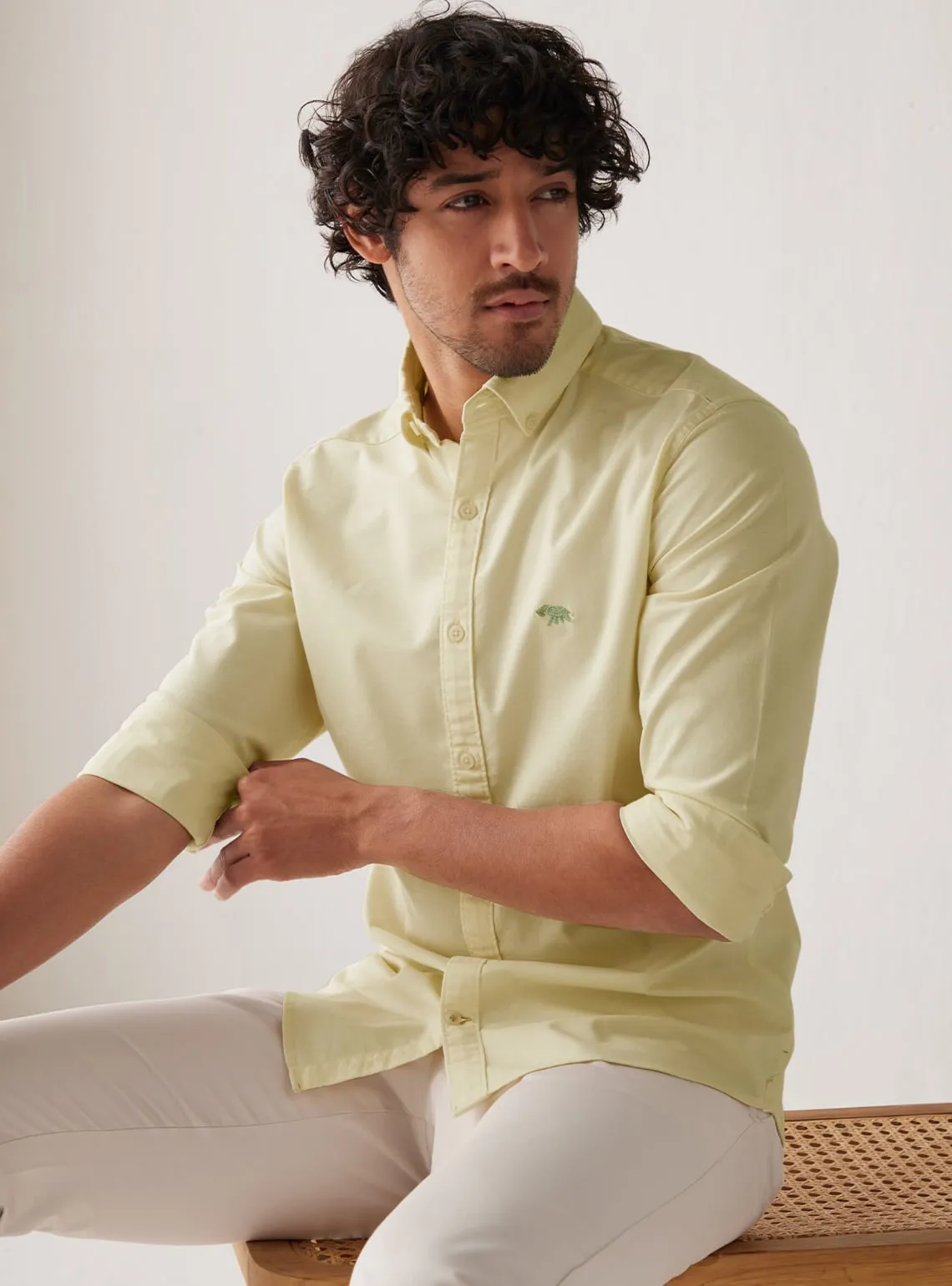 Light Lemon Fern Mark Shirt