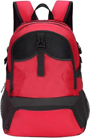 lilaBelle]【Basketball Backpack Waterproof Sports Bag for Men Women, 35L Large Capacity Gym Duffle with Shoe Compartment, Breathable Athletic Training Backpack for Football/School/Outdoor, Oxford Fab