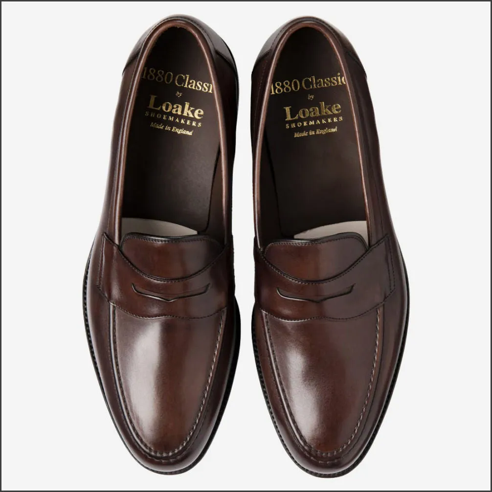 Loake Hornbeam Scorched Walnut Loafer F Fit@
