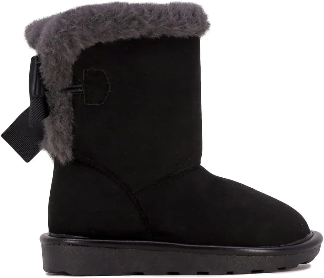 London Fog Girls Toddler Derby Street Fashion Boot Fur Lined Warm Winter Boots