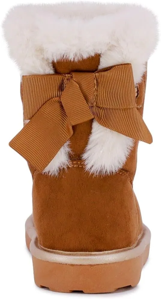 London Fog Girls Toddler Derby Street Fashion Boot Fur Lined Warm Winter Boots