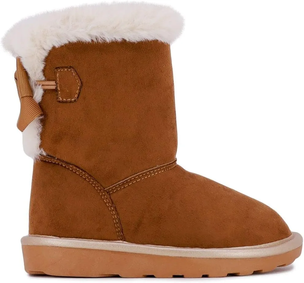 London Fog Girls Toddler Derby Street Fashion Boot Fur Lined Warm Winter Boots