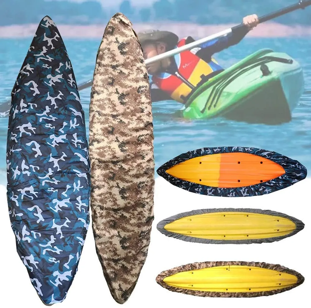 Lucky Monet Waterproof 210D Kayak Canoe Cover Storage Dust Cover UV50  Sunblock Fishing Boat Cover Shield Protector