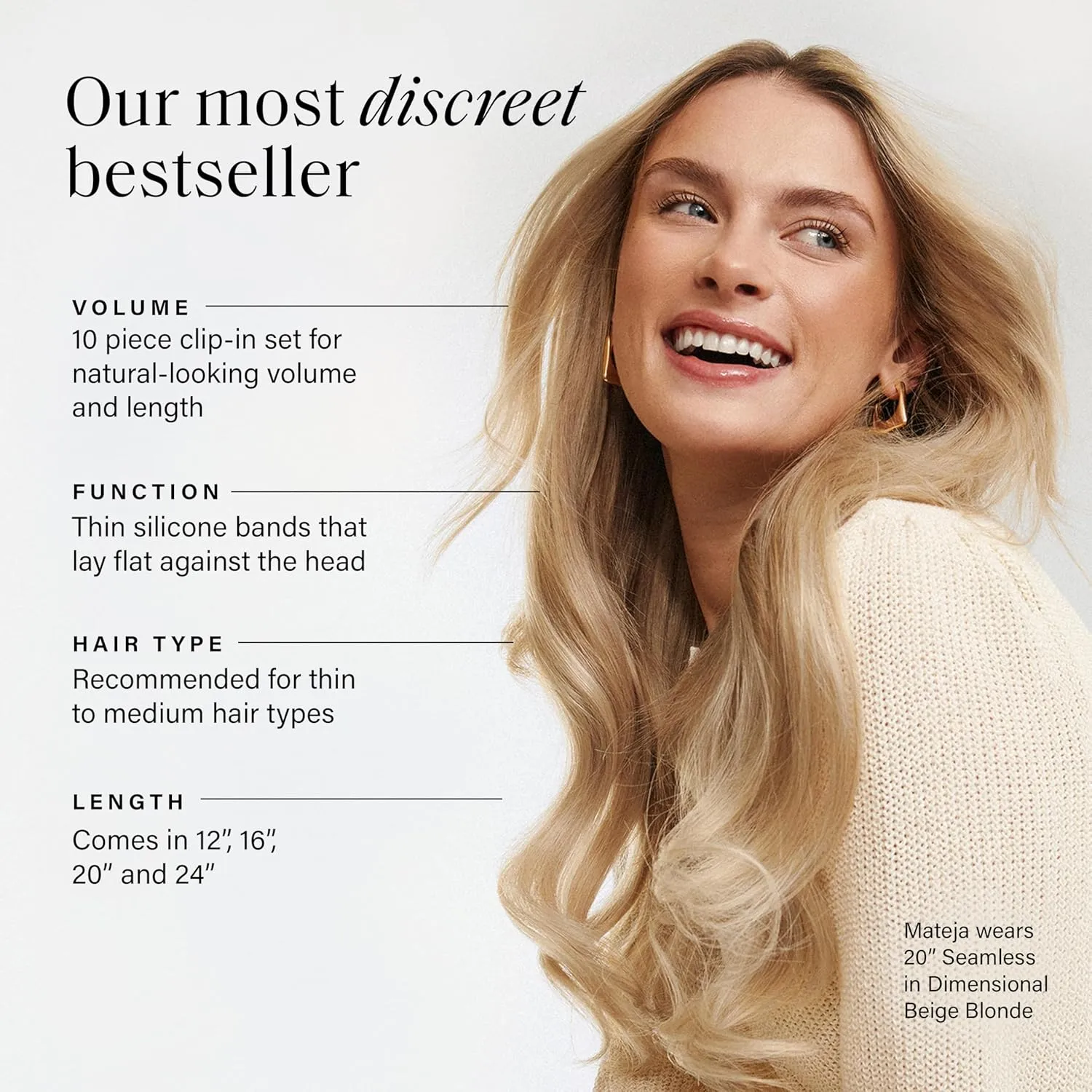 Luxy 100% Remy Human Hair - Seamless Clip-In Hair Extensions - Multi-Dimensional Color for Natural Blending, Adds Volume & Length 160 grams 16" Dark Brown Balayage