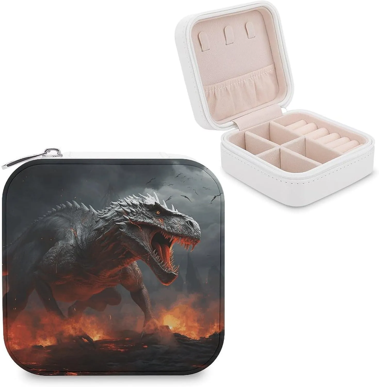 Makeup Mirror, Red Magma Flying Dragons Printed Makeup Mirror,portable Makeup Mirror,durable Makeup Mirror,office Makeup Mirror