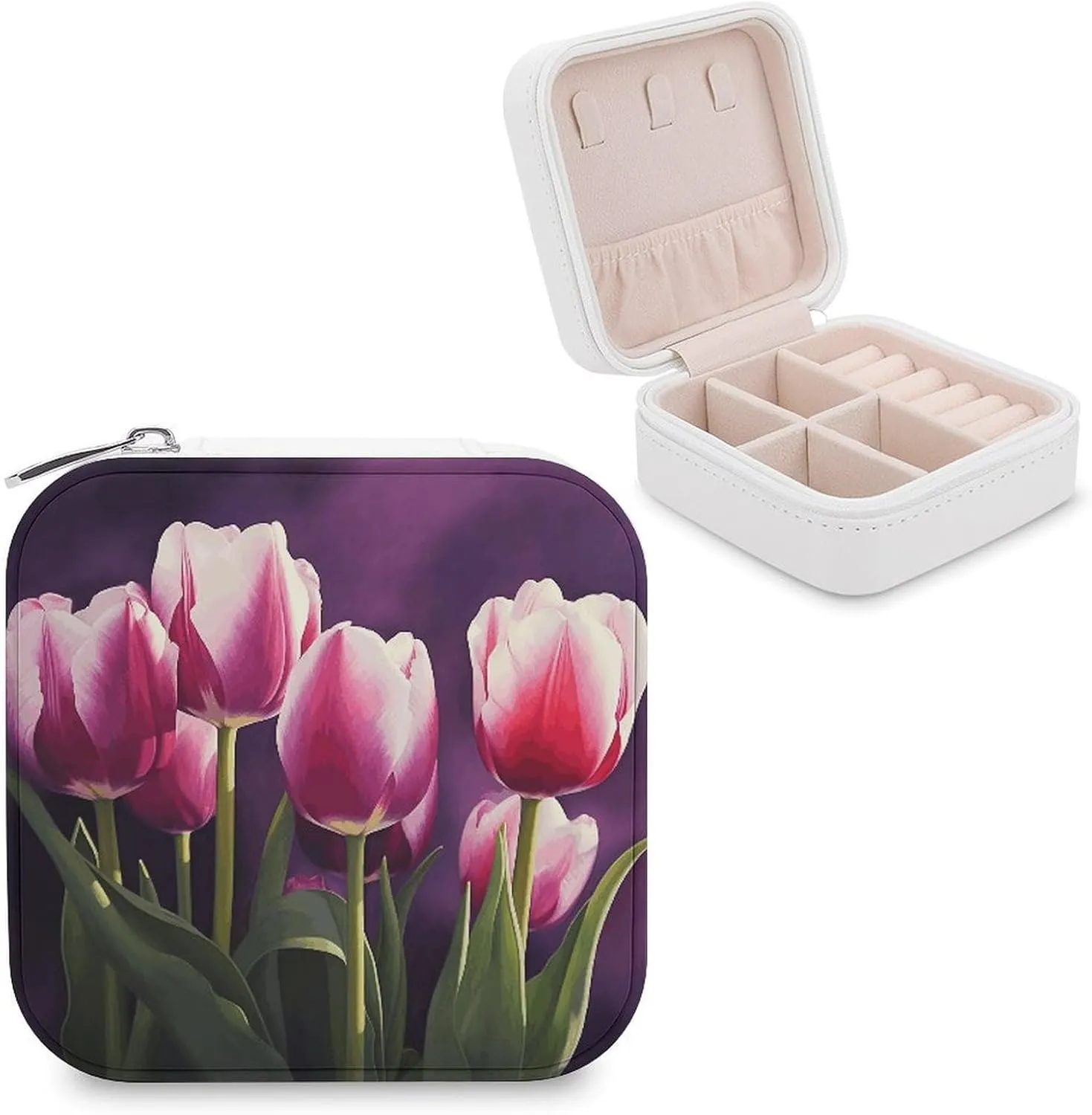 Makeup Mirror, Tulips Printed Makeup Mirror,portable Makeup Mirror,durable Makeup Mirror,office Makeup Mirror