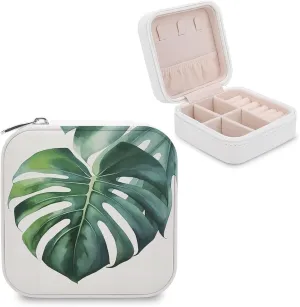 Makeup Mirror, Watercolor Monstera Leaf Printed Makeup Mirror,portable Makeup Mirror,durable Makeup Mirror,office Makeup Mirror