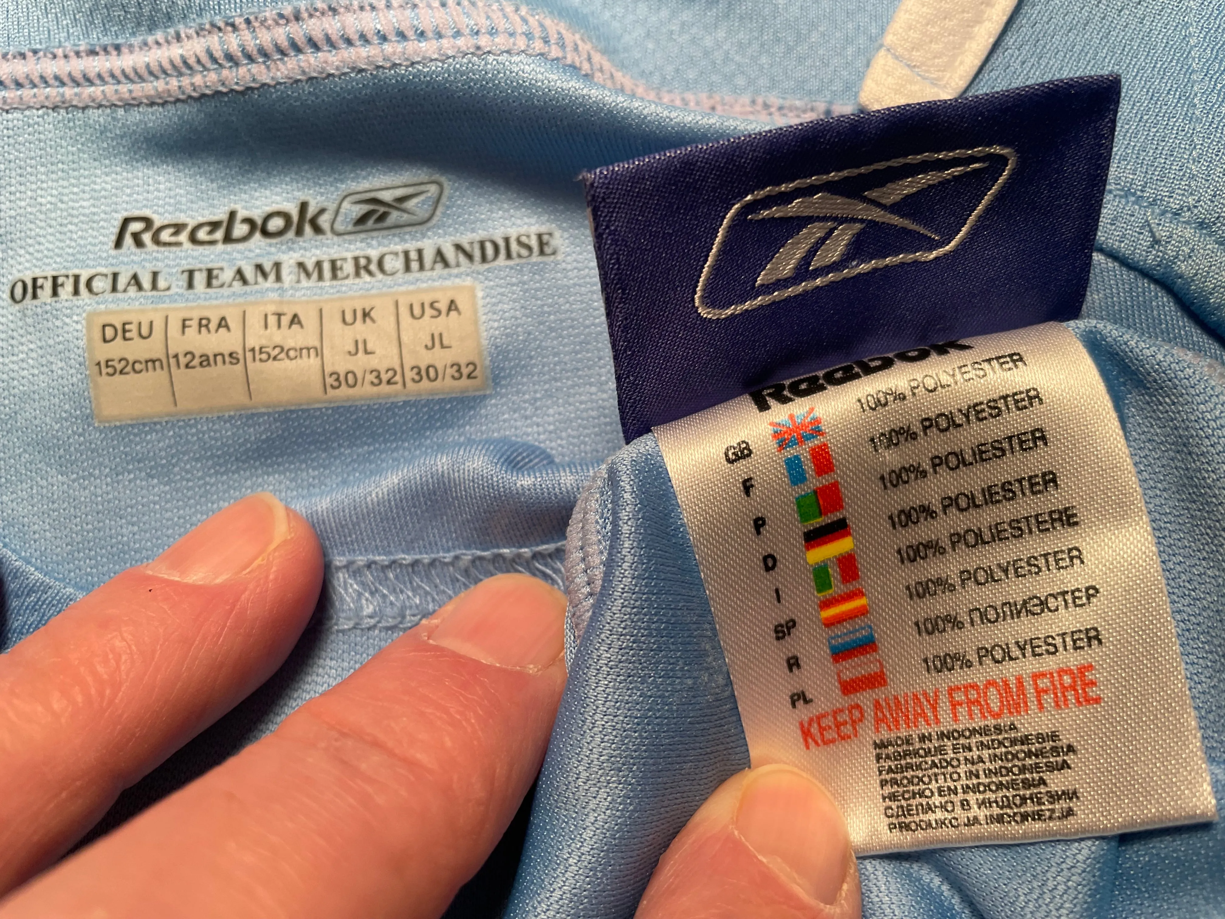 Manchester City Home Shirt 2004 (very good) Adults XS tho on tag Youths 30-32