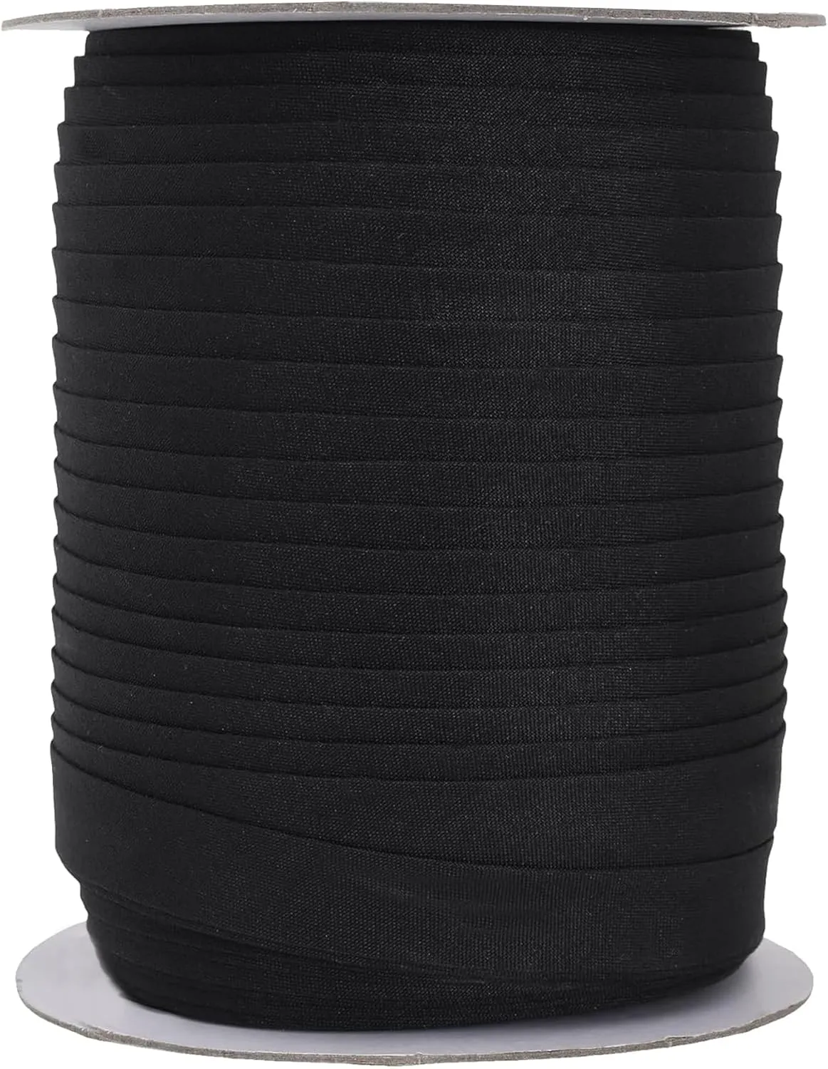 Mandala Crafts Double Fold Bias Tape for Sewing - 55 Yds Black Bias Tape Double Fold 1/2 Inch Hem Quilt Binding Black Seam Binding Tape - Fabric Piping Bias Binding Tape
