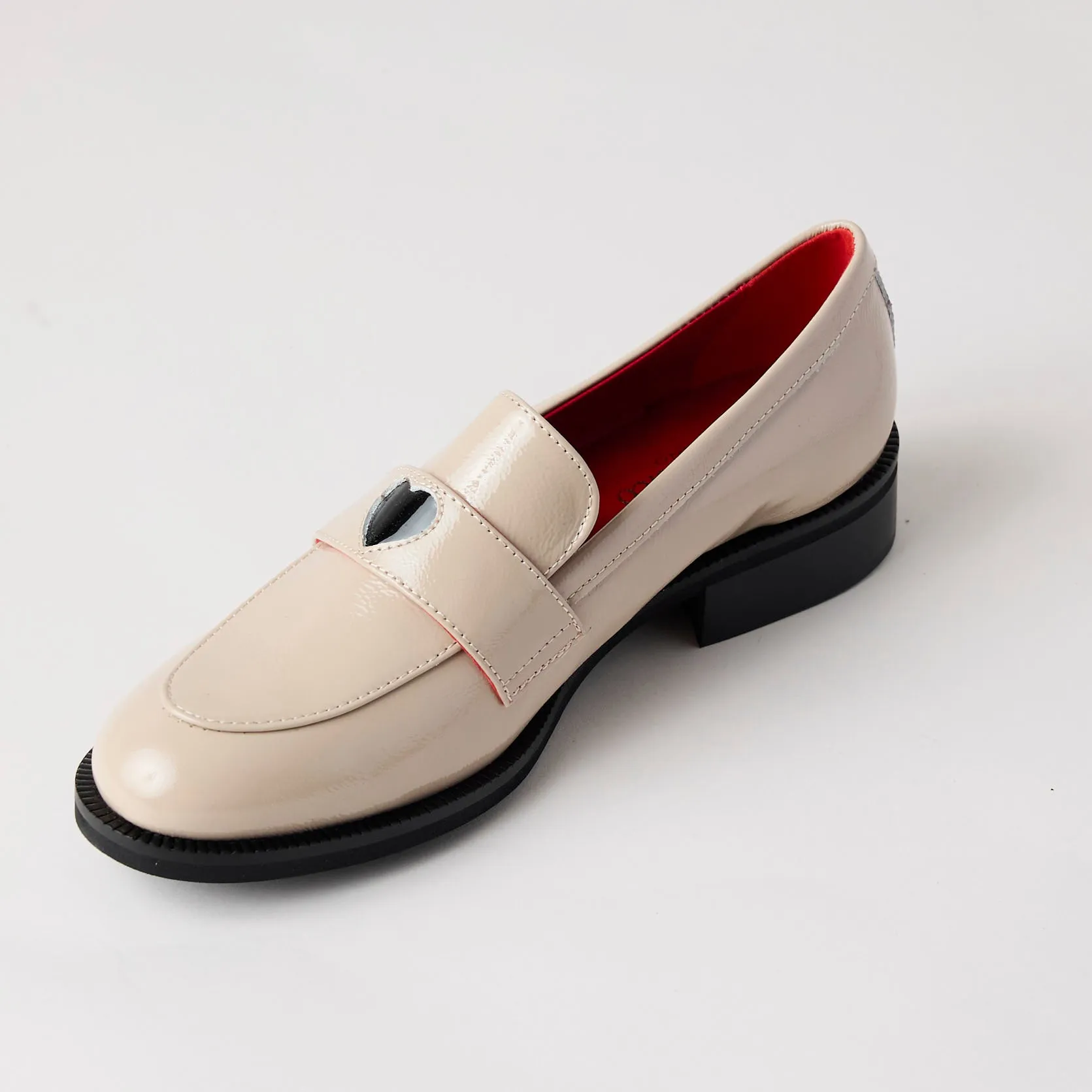 Marco Moreo Cream Patent Leather Loafers