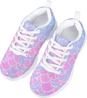 MARSVOVO Kids Animal Print Sneakers Flexible Athletic Lightweight Breathable Lace-up First Shoes for Walking Boy Girl Most Comfortable Classic Printed Casual Fashion Non Slip Sport Girl Running Shoes