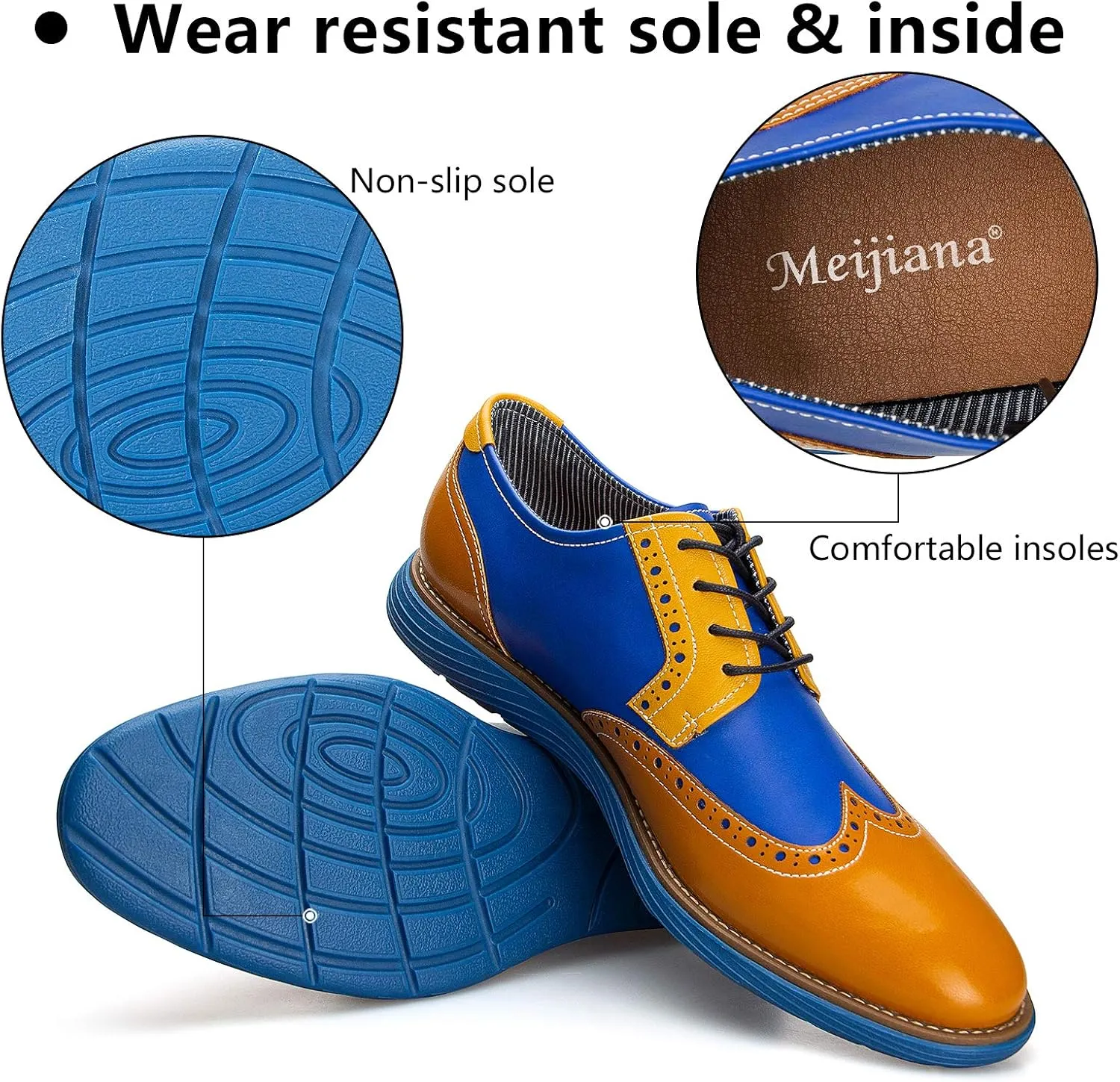 Meijiana Men's Oxford Shoes Casual Shoes for Men Casual Dress Shoes for Men