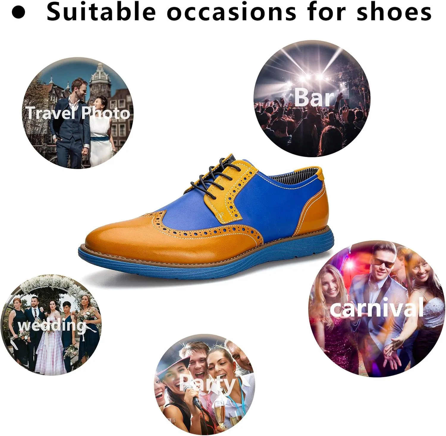 Meijiana Men's Oxford Shoes Casual Shoes for Men Casual Dress Shoes for Men