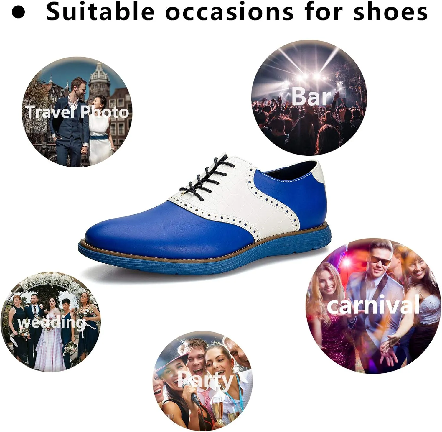 Meijiana Men's Oxford Shoes Casual Shoes for Men Casual Dress Shoes for Men
