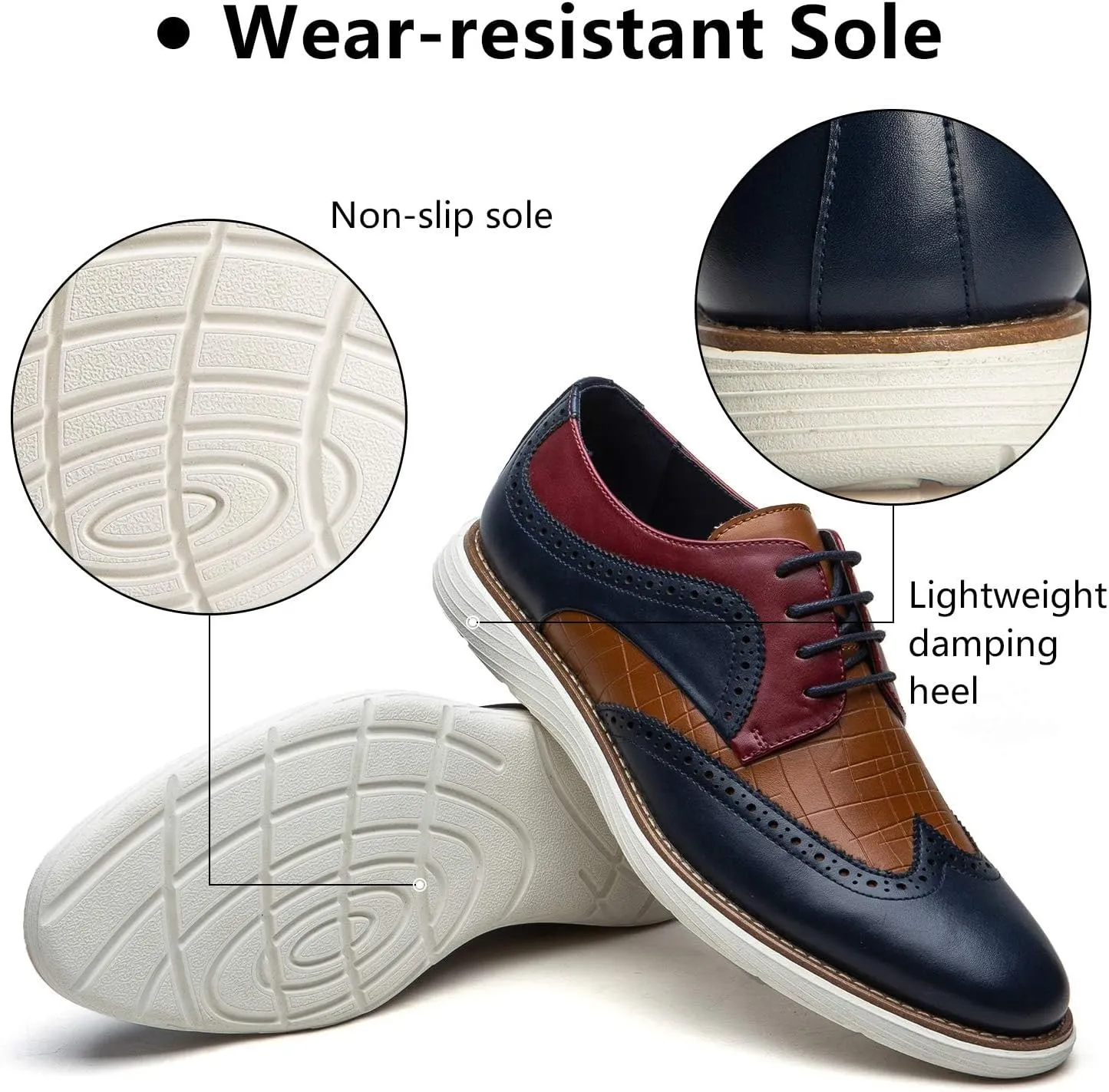 Meijiana Men's Oxford Shoes Casual Shoes for Men Casual Dress Shoes for Men