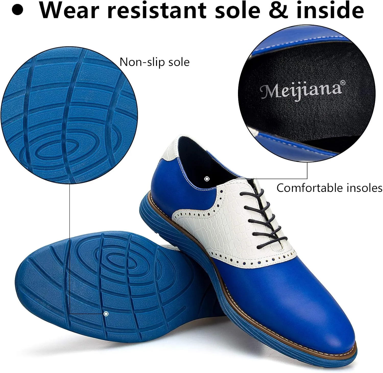 Meijiana Men's Oxford Shoes Casual Shoes for Men Casual Dress Shoes for Men