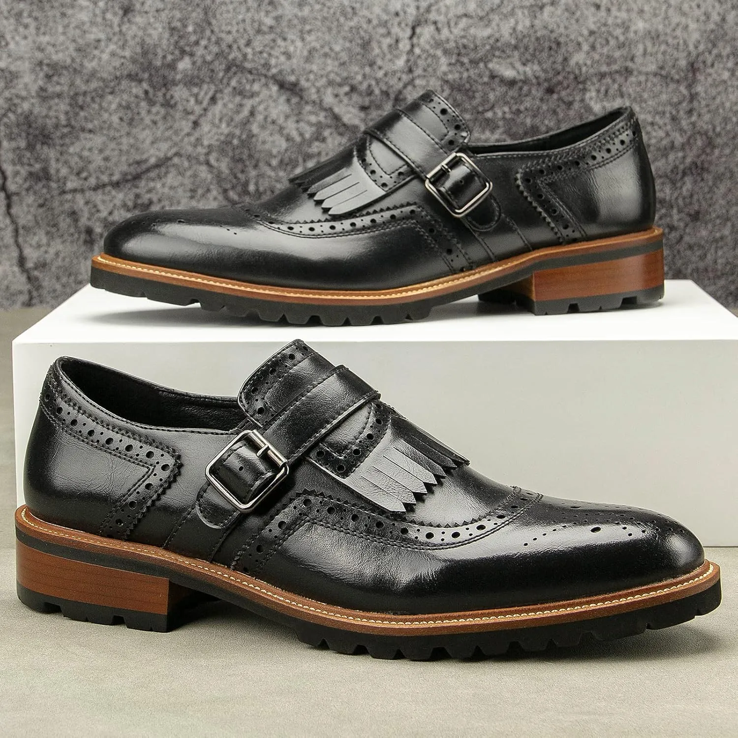 Meijiana Men's Oxfords Luxury Oxford Shoes for Men Business Casual Shoes Men's Lace-up Fashion Shoes