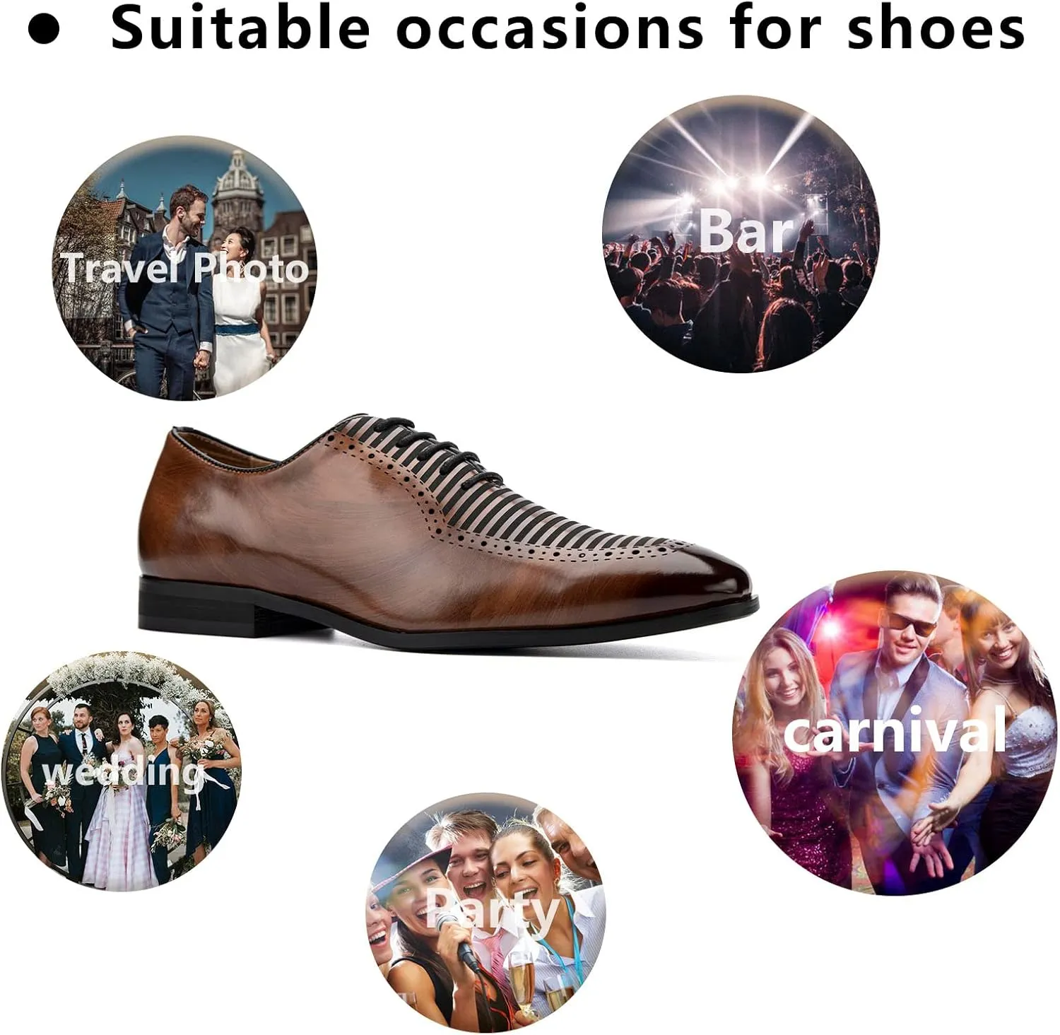 Meijiana Men's Oxfords Luxury Oxford Shoes for Men Business Casual Shoes Men's Lace-up Fashion Shoes