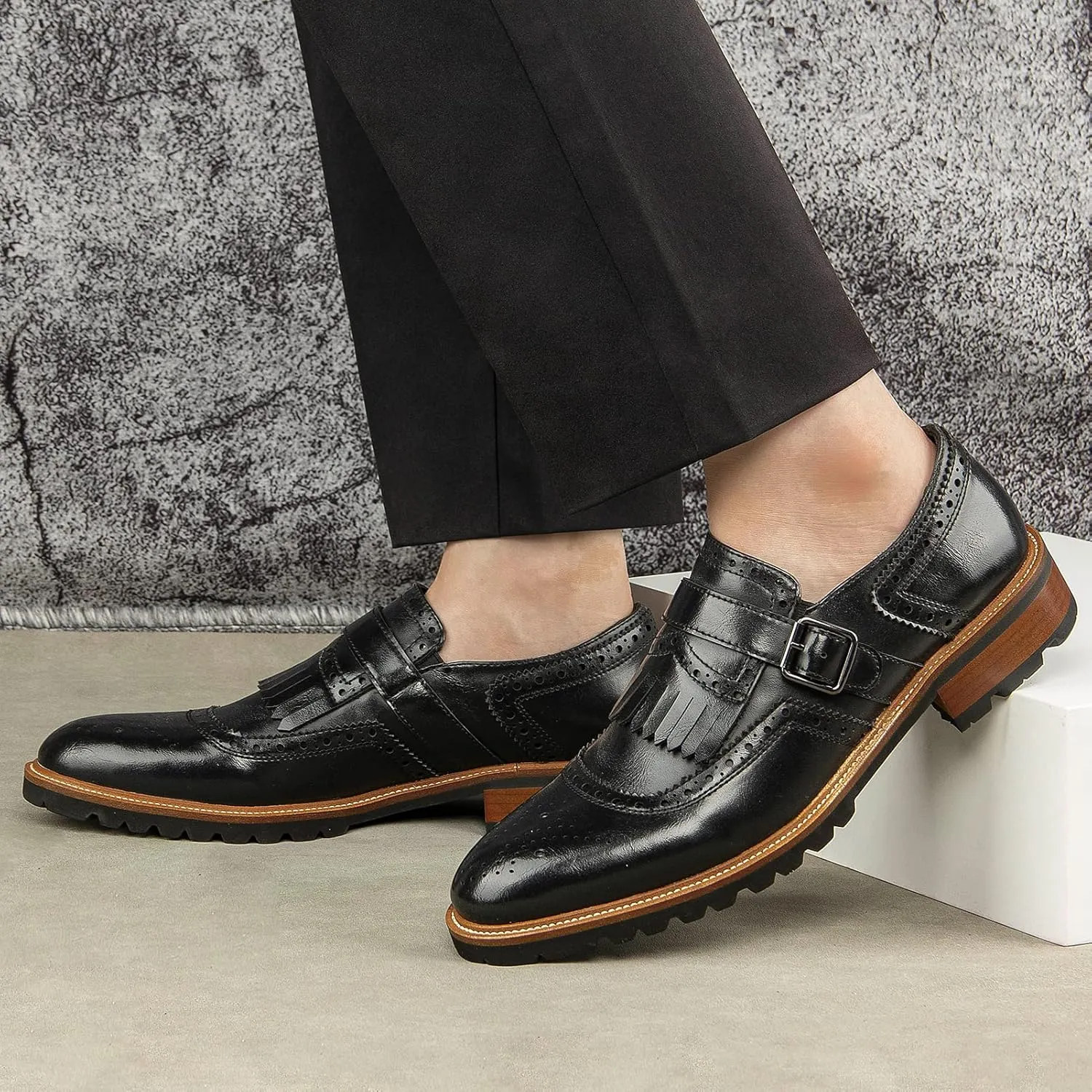 Meijiana Men's Oxfords Luxury Oxford Shoes for Men Business Casual Shoes Men's Lace-up Fashion Shoes