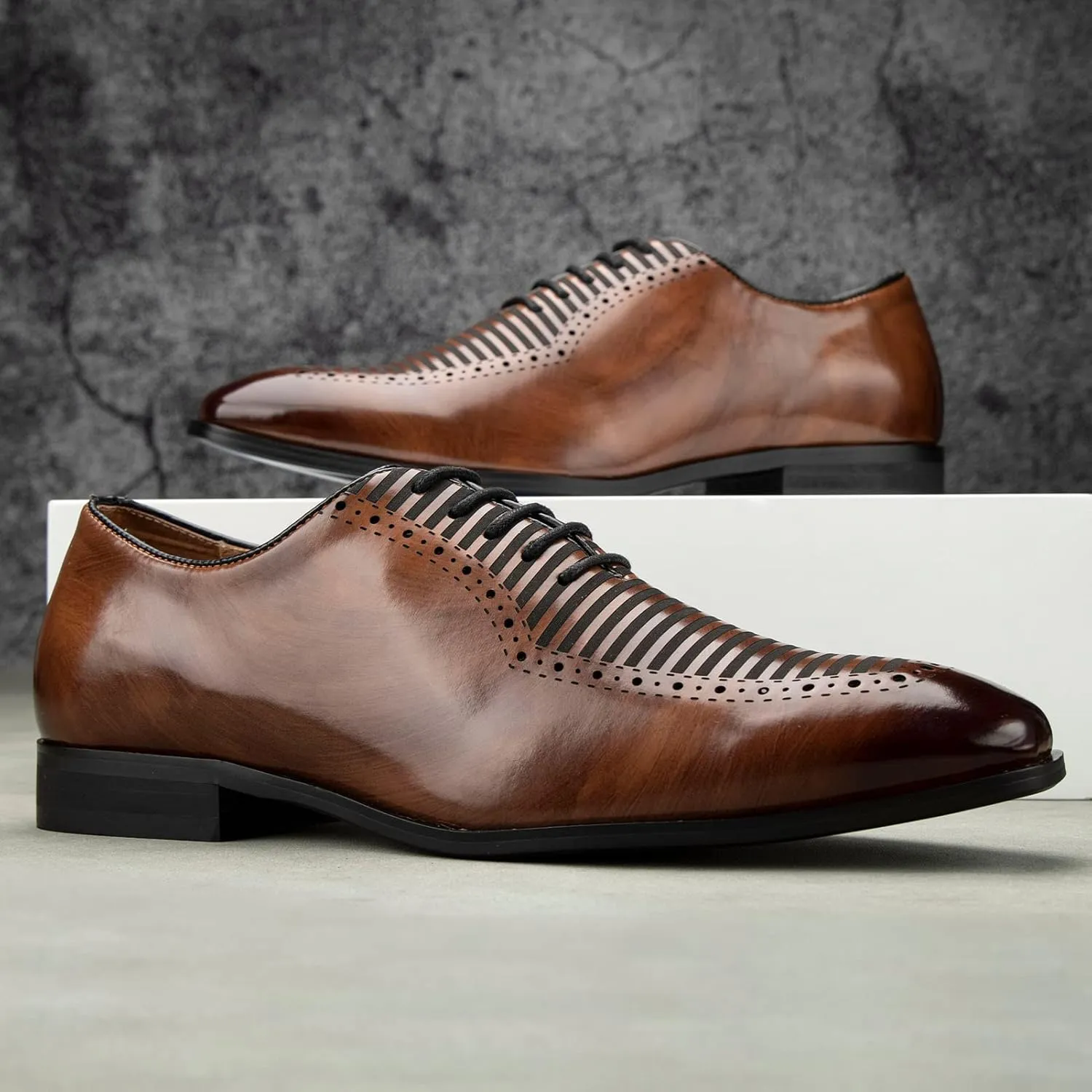 Meijiana Men's Oxfords Luxury Oxford Shoes for Men Business Casual Shoes Men's Lace-up Fashion Shoes